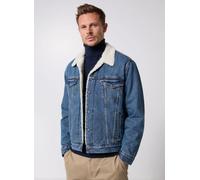 Levi's® - TYPE 3 SHERPA TRUCKER MED INDIGO - WORN IN Blu - Abbigliamento XXL Blu
