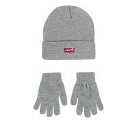 Levi's Unisex Core Batwing Beanie/glove Set Dark Grey Heather Taglia: OS | Accessori Outlet | kids | Grigio