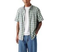 Levi's Uomo Authentic Kurzarmhemd mit Knopfleiste Xavier Plaid Vintage Indigo X Multi Colour XL