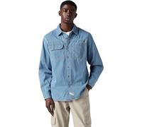 Levi's Uomo Camicia Casual Auburn Worker con Colletto a Punta, Relaxed Fit, Blu (Kapri Indigo Stripe), XL