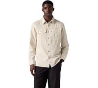 Levi's Uomo Camicia Casual Auburn Worker con Colletto a Punta, Relaxed Fit, Grigio (Harp Silver Birch Ga), M