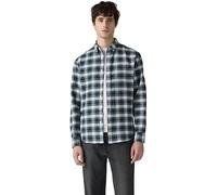 Levi's Uomo Camicia con Colletto Kent, Relaxed Fit, Verde (Raffa Plaid Dark Gre), L