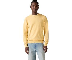 Levi's Uomo Felpa Lightweight Housemark Parzialmente Elasticizzata, Scollo Rotondo, Giallo (Straw), M