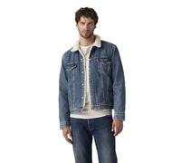 Levi's® - TYPE 3 SHERPA TRUCKER MED INDIGO - WORN IN Blu - Abbigliamento XL Blu