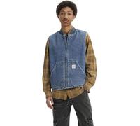 Levi's Uomo Gilet in Jeans Sansome con Chiusura con Zip, Relaxed Fit, Blu (Get Involved T), S