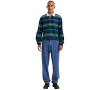 Levi's Uomo 568 Loose Straight Jeans Tailored Scholar Lightweight Blue 32 30