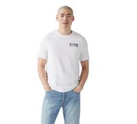 Levi's Uomo Klassisches T-Shirt mit Grafik Brin Music Inspired White + White M