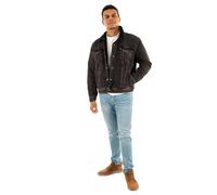 Levi's Uomo Type III Sherpa Trucker Jacke Built To Last Sherpa Trk Black M