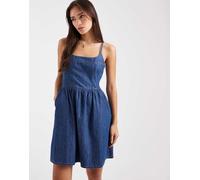 Levi's - Vestito corto di jeans blu indaco S