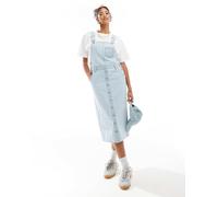 Levi's - Vestito midi scamiciato di jeans celeste-Blu XS