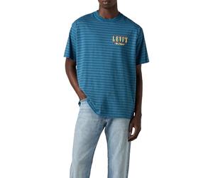 Levi's Vintage Fit Graphic Tee Stripe Serif Log, Logo Serif a Righe, M
