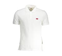 Levi's White Cotton Men Polo - XL