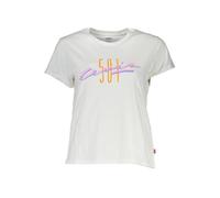 Levi's White Cotton Women T-Shirt - L