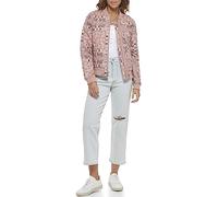 Levi's Women's Diamond Quilted Bomber Jacket with Front Pockets-Regular & Plus Sizes Giacca, Bandana con Stampa in Mogano, S Donna