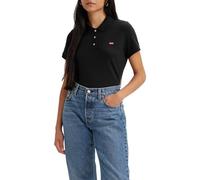 Levi's Women's Housemark Polo Shirt Donna, Caviar, L