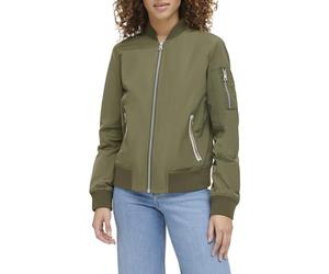 Levi's Women's Poly Bomber Jacket with Contrast Zipper Pockets