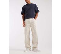 Levi's - Workwear 568 - Pantaloni ampi dritti bianchi con ginocchia doppiate-Bianco W32 L32