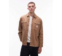 Levi's - Workwear Capsule - Camicia in twill color cuoio con etichetta con logo-Marrone S