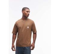 Levi's - Workwear Capsule - T-shirt ampia marrone con tasca ed etichetta del logo-Verde M