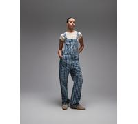Levi's - Workwear - Salopette di jeans ampia blu a quadri M