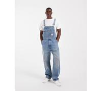 Levi's Workwear salopette in denim dal taglio ampio effetto vintage azzurro chiaro-Blu L
