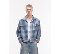 Levi's - Workwear Sunrise - Giacca trucker in denim blu a quadri S