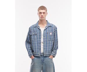 Levi's - Workwear Sunrise - Giacca trucker in denim blu a quadri S