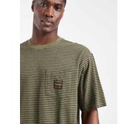 Levi's Workwear T-shirt a righe con taschino verde L