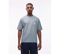Levi's - Workwear - T-shirt blu polvere con logo sulla tasca XL