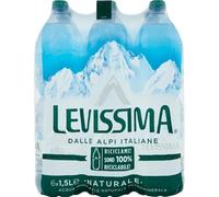 Levissima Acqua Minerale Naturale Oligominerale 1,5 lt (18 bottigllie da 1,5 lt)