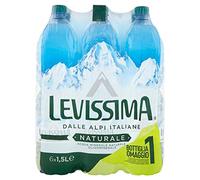 Levissima Natural Mineral Water Oligomineral, 6 x 1.5L