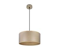 Levitantes Ciondolo Tania 1xe27 Cuoio/legno Chiaro Regx40x40 Cm