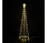 Levitantes Cono illuminato - Decorazione natalizia da 1,2 m con luce bianca calda e bassa tensione, ideale per un tocco festivo in interni o esterni. *