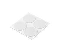 Levitantes Dischi adesivi antiscivolo trasparenti Ø 38 mm per migliorare la sicurezza e prevenire scivolamenti su varie superfici.
