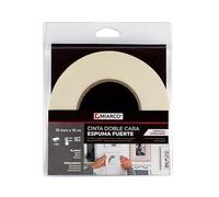 Levitantes Nastro biadesivo in schiuma forte per interni, 19 x 1 mm, 10 metri, ideale per il montaggio e il fissaggio di oggetti leggeri.