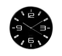 Levitantes Orologio da parete 30 cm, movimento continuo, colore argento e nero, ideale per la decorazione e il monitoraggio del tempo al chiuso.