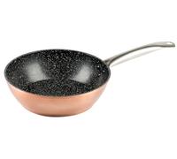 Levitantes Padella Honda in rame e alluminio forgiato Ø32 cm, ideale per cucinare a fuoco lento, soffriggere, friggere e preparare stufati.