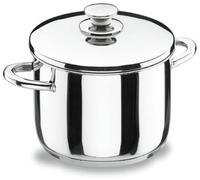 levitantes Pentola in acciaio inox con coperchio Ø40 cm, adatta per cottura in vetroceramica, ideale per stufati e preparazione dei pasti.