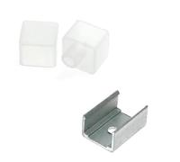 Levitantes Tappi e graffette per strisce, confezione di accessori per profili al neon LED, inclusi tappi e graffette, misure precise per una perfetta vestibilità. *