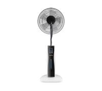 Levitantes Ventilatore da terra con 3 velocità, 75 W, 5 pale, nebulizzatore, 125 x 43 x 40 cm, telecomando, timer e serbatoio dell'acqua da 2 l per rinfrescare gli spazi.