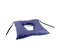 Levitas Cuscino antidecubito Fibra cava siliconata con foro Centrale Blu