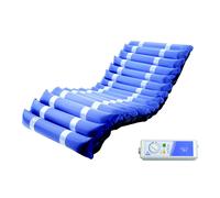 Levitas Kit Materasso Antidecubito 3 stadio Piuma Up 3 Tpu con compressore Blu