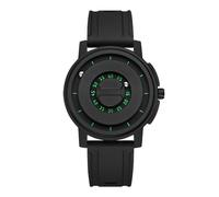 Levitazione magnetica orologio cool design unisex a sfera mobile a sfera quarzo orologio ad alta precisione 30m impermeabile per uomini donne industria casual indossa una fascia (Scala verde guscio