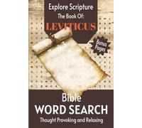 Leviticus Word Search Puzzle Book: 80 Bible Puzzles with Scripture, Christian Activity Book with Reflection Prompts and Coloring Pages