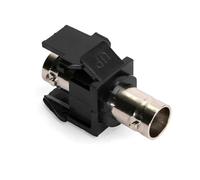 Leviton 41084-BEF BNC QuickPort Adattatore, nichelato, nero