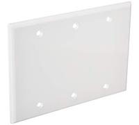 Leviton 88033 - Placca da parete vuota a 3 moduli, misura standard, termoindurente, montaggio a scatola, colore bianco