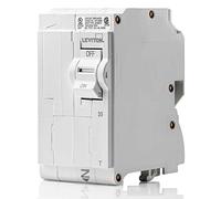 Leviton LB235-T - Interruttore a circuito forcella, a 2 poli, termico, 120/240 V, corrente alternata, colore: Bianco