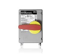 Leviton LDS30-AC Non-Fused Powerswitch Safety Disconnect Switch with Factory Installed Auxiliary Contact, 30 Amp, 600 Volt, Non-Metallic Enclosure