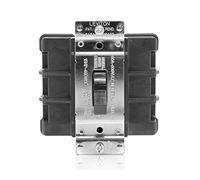 Leviton MS602-BW 60 Amp, 600 Volt, Toggle Double Pole AC Motor Starting Switch, Industrial Grade, Non-Grounding, Back Wired, Black by Leviton