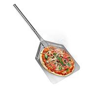 Levivo Pala per pizza, adatta per la casa e la ristorazione, pala XXL con estensione del manico rimovibile, adatta anche a forni grandi e profondi, in acciaio inossidabile